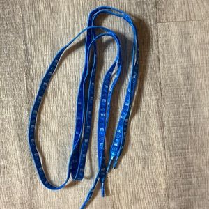 Blue m and m shoe laces NWOT